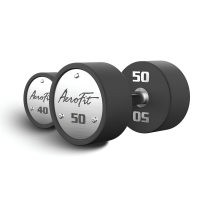 Набор полиуретановых гантелей AeroFit, 40-50 кг, 5 пар, шаг 2,5 кг